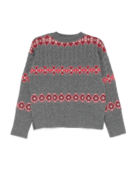 Cecilia Prado Gray Carolina Patterned Sweater