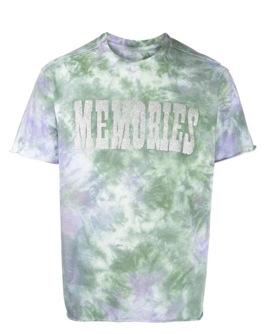 Stain Shade Green X Hiroshi Fujiwara Tie-Dye Print T-Shirt for men