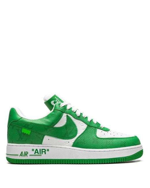 Nike Leather X Louis Vuitton Air Force 1 Low Sneakers in Green for Men ...
