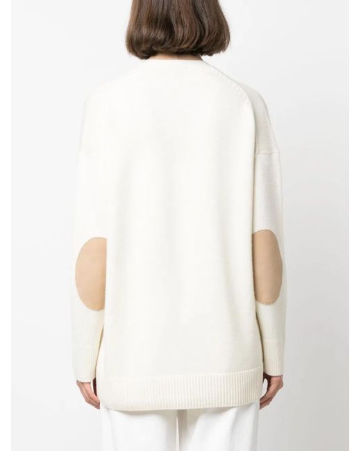 Theory White Boxy Oversized Cardigan