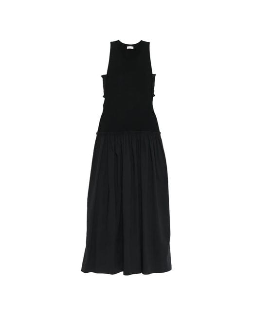 Liu Jo Black Long Dress With Cut-Out