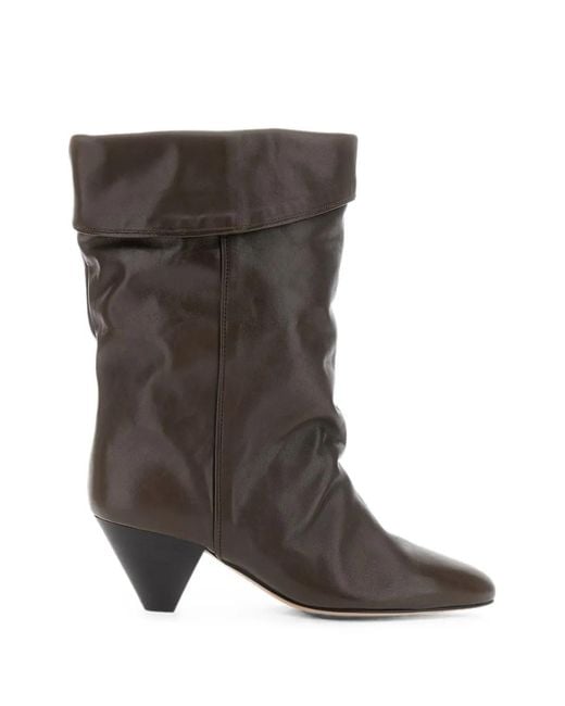 Isabel Marant Brown Dalby Pointed-Toe Boots