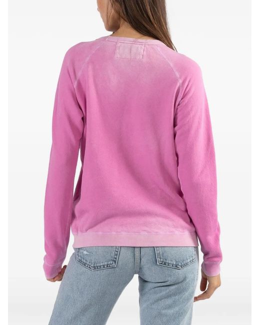 Freecity Pink Crew-Neck Sweatshirt
