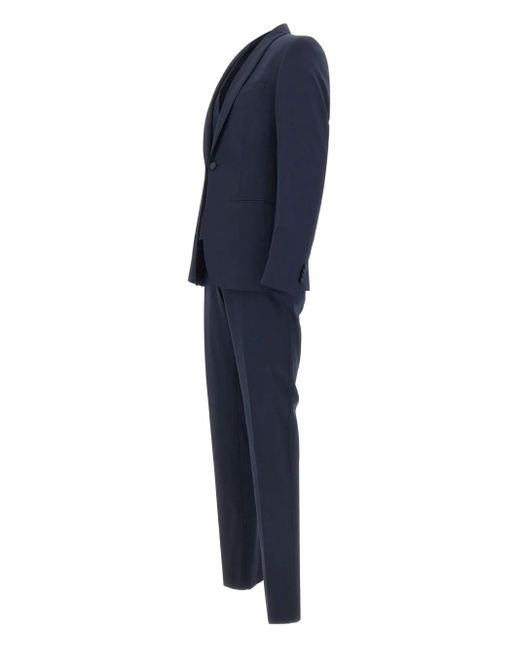 Corneliani Blue Single-Breasted Suit for men