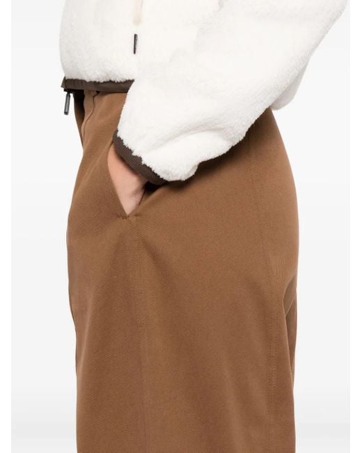 Moncler Brown Hose aus Gabardine