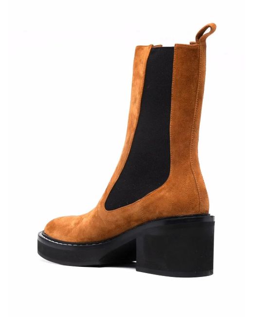 Khaite Brown Calgary Boots