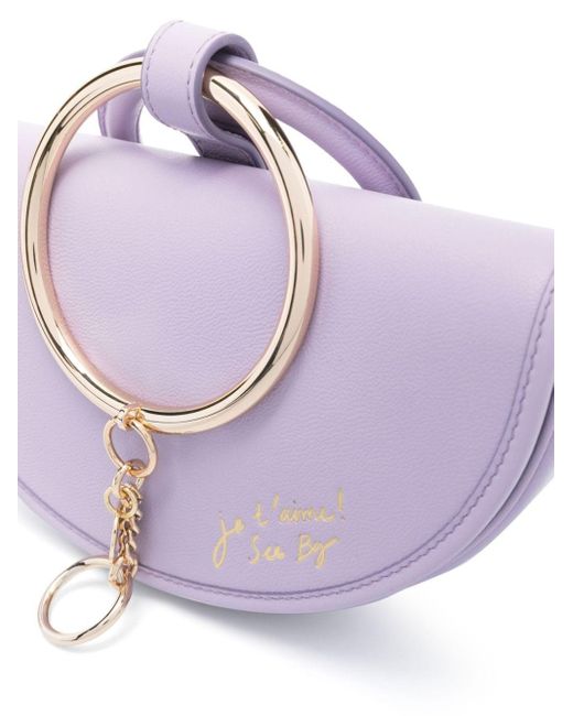 See By Chloé Purple Mara Half Moon Handbag