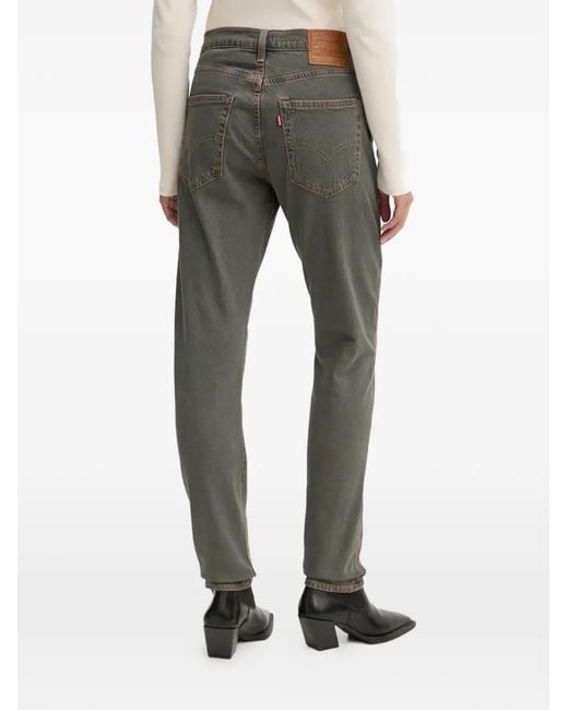 Levi's Gray 512 Slim Taper Patch Jeans for men