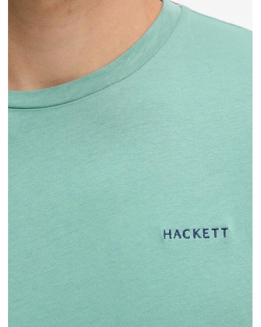 Hackett Green Logo-Embroidered T-Shirt for men