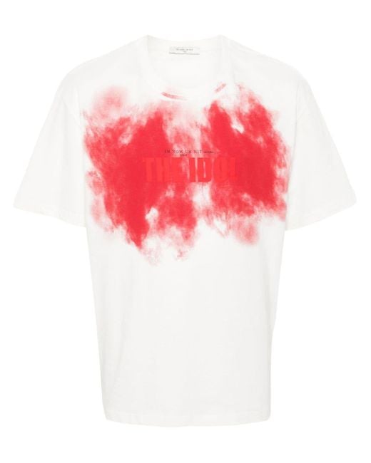 Ih Nom Uh Nit Pink Logo-printed Cotton T-shirt for men