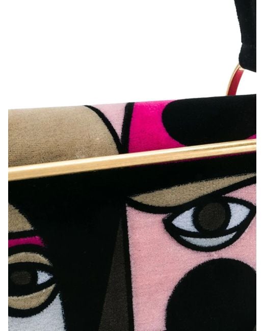 Prada Black Lisolette Watkins Tote Bag Im Patchwork-Look