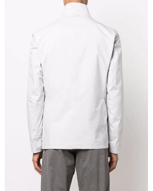 Herno Blue Single-Breasted Jacket for men