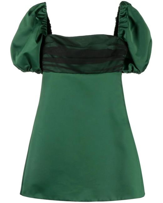Viktor & Rolf Green Bow-Detail Minidress
