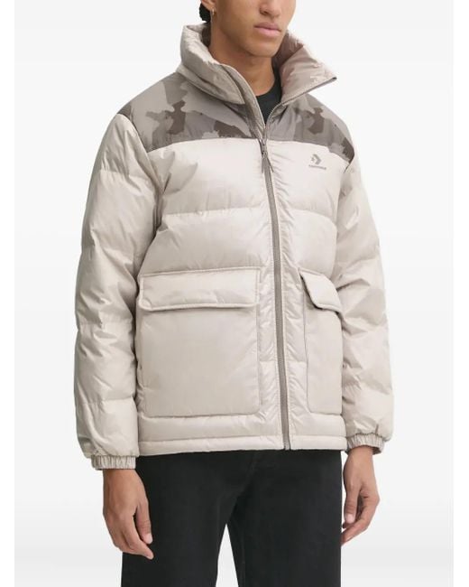 Chaqueta a paneles Converse de hombre de color Natural