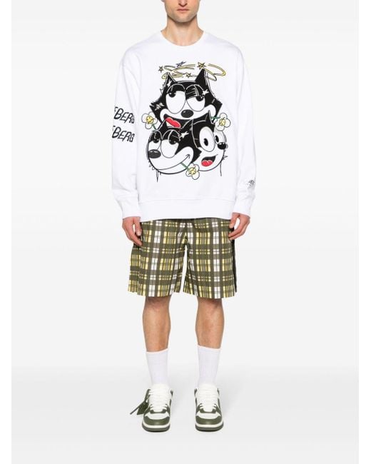 Iceberg X Felix The Cat Cotton T-Shirt in White for Men | Lyst