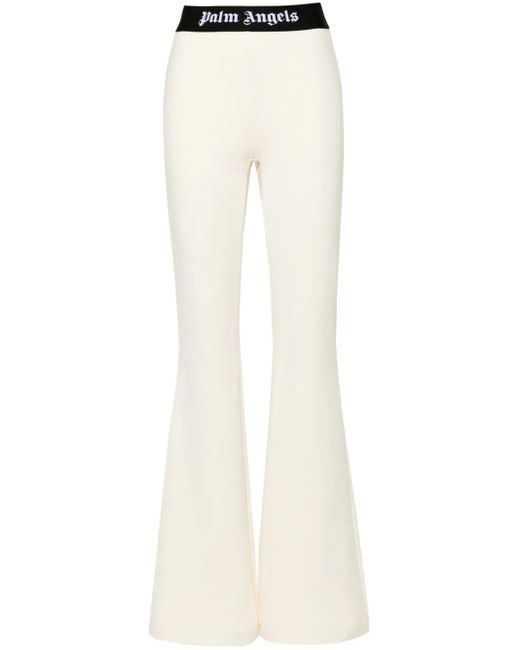Palm Angels ロゴテープ フレアトラックパンツ White