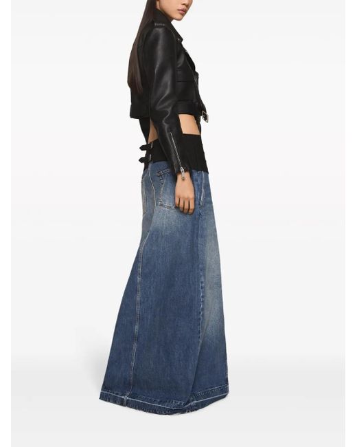 Stella McCartney Blue Denim Maxi Skirt