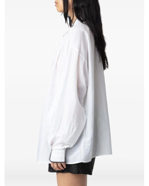 Zadig & Voltaire White Troene Shirt