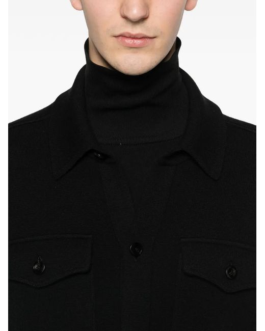 Tom Ford Black Patch Pocket Polo Shirt for men