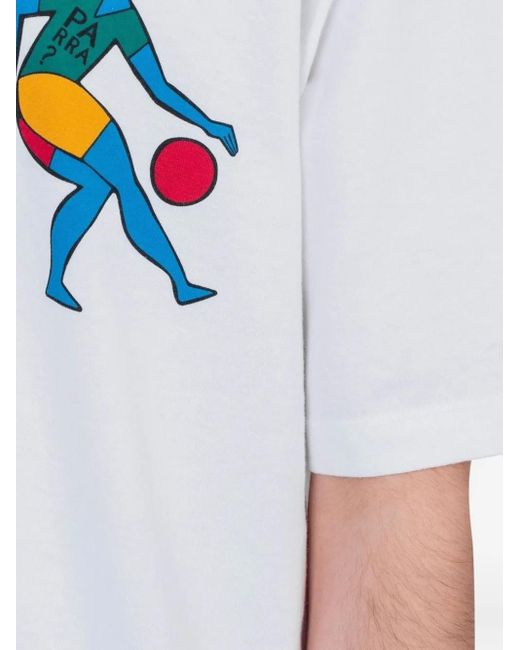 T-Shirt En Coton À Imprimé Graphique by Parra pour homme en coloris White