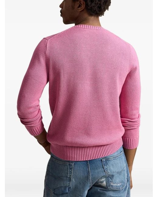 Polo Ralph Lauren Pink Pull À Logo Brodé Pony for men