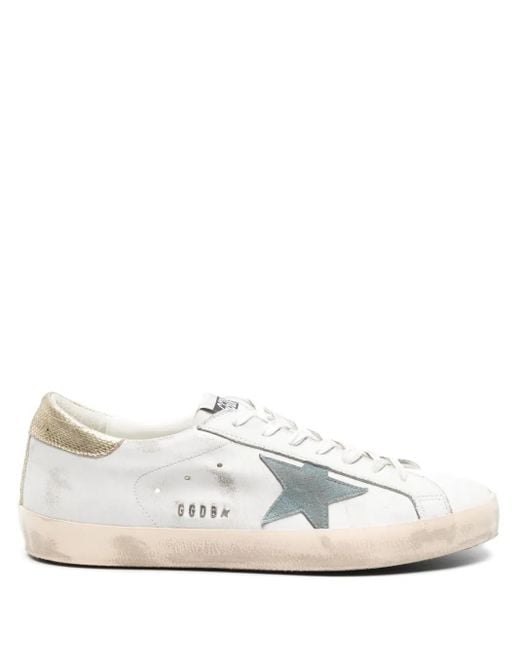 Zapatillas Super Star con parche de estrella Golden Goose Deluxe Brand de hombre de color White