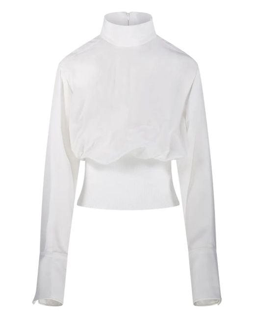 Top A Collo Alto di Sportmax in White