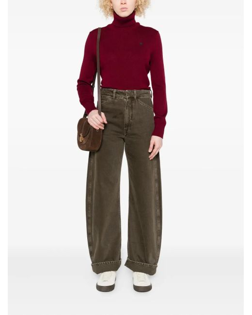 AMI Red Turtleneck Sweater
