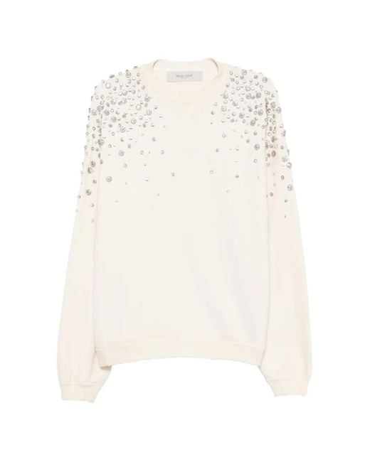 Golden Goose Deluxe Brand White Sweat À Ornements