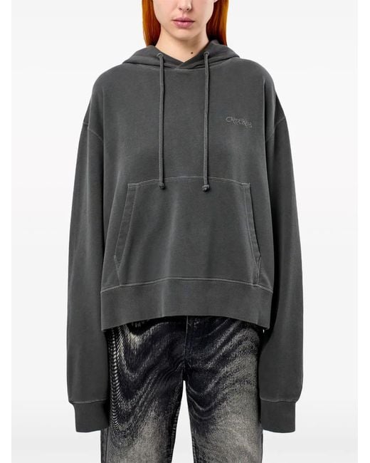 CAMPERLAB Gray Logo-Embroidered Cotton Hoodie