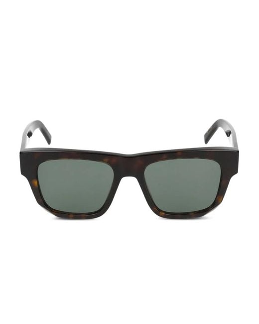 Givenchy Gray Tortoiseshell Square-Frame Sunglasses for men