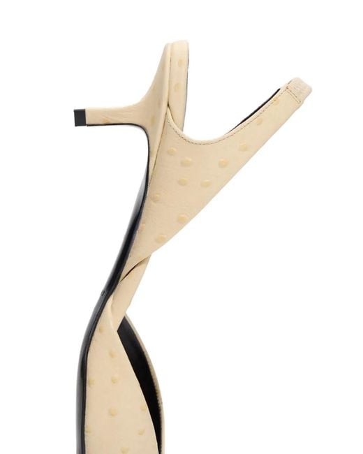 Loulou de Saison Natural Sully Square-Toe Slingback Pumps