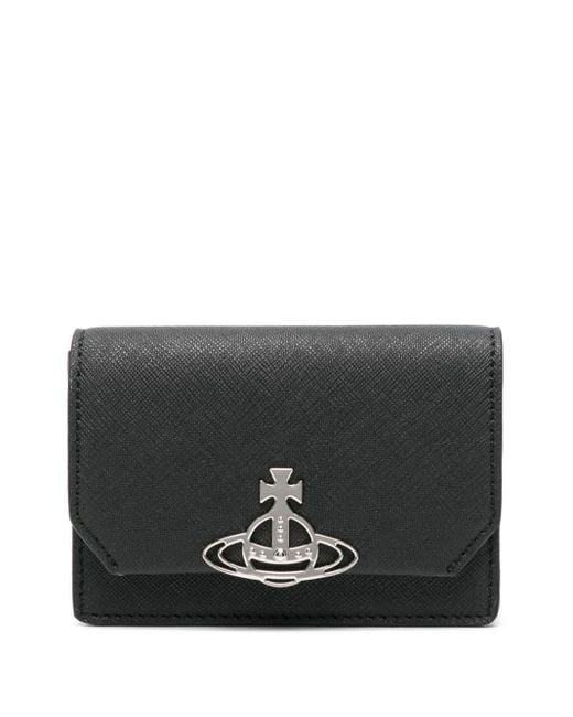 Vivienne Westwood Gray Orb-motif Leather Wallet