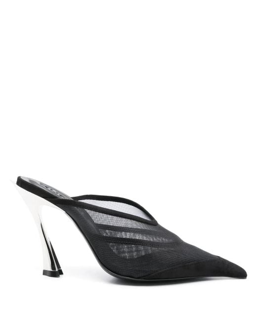 Mugler メッシュミュール Black