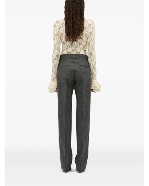 MSGM Gray Wool Trousers