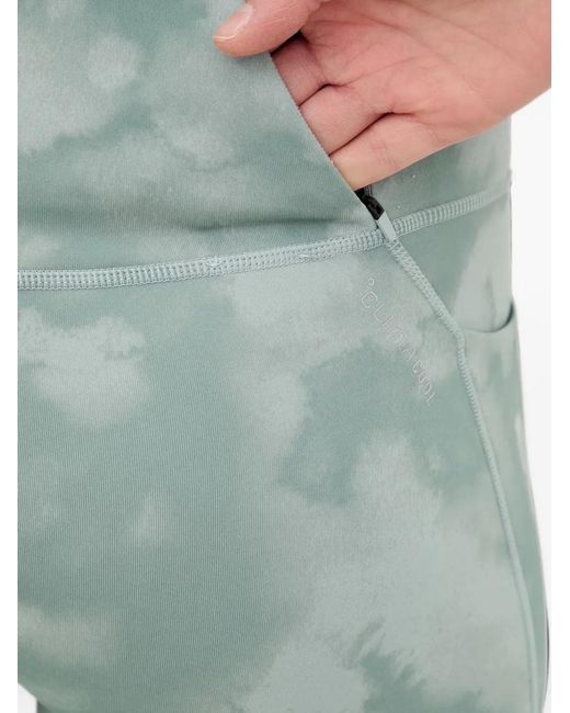 Adidas Blue Adi365 Climacool Aop 7/8 Printed Leggings