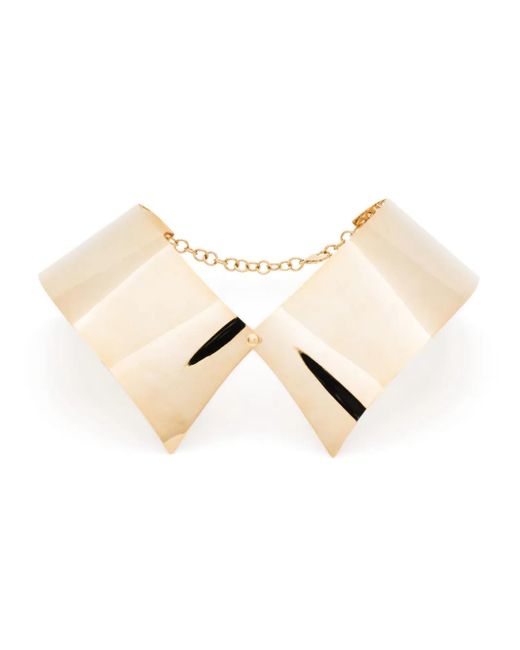 Isabel Sanchis Natural Metal Collar Necklace