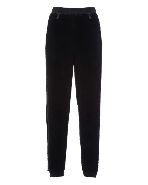 Prada Black Logo-Print Trousers