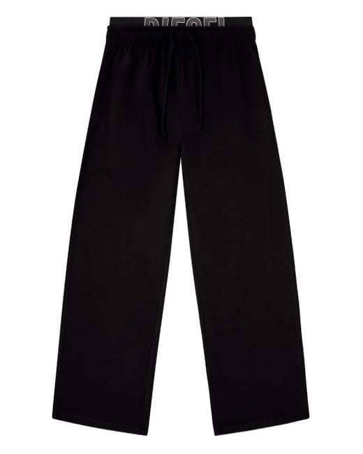 DIESEL Blue Bradley-D-Pop Logo-Detail Trousers for men