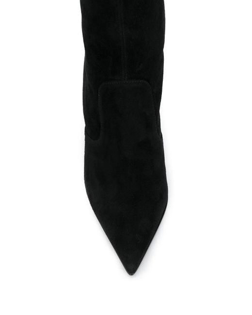 Le Silla Black Carry Over Thigh-High Boots