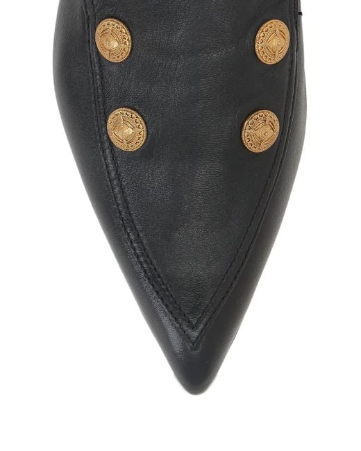Chloé Black Agnes Loafer mit spitzer Kappe