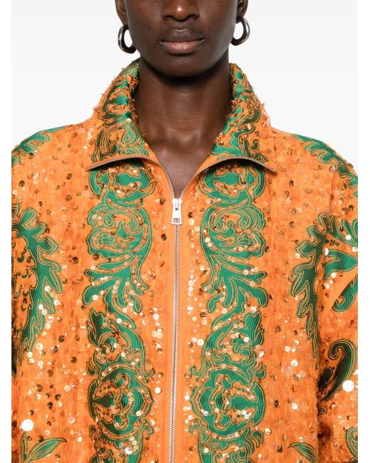 Etro Orange Outerwears