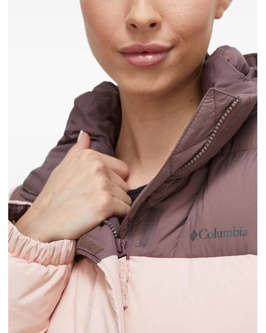 Columbia Pink Gefütterte Jacke mit Logo-Print