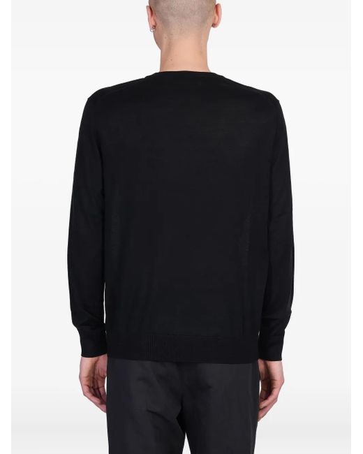 Maglione A Maniche Lunghe di Ballantyne in Black da Uomo