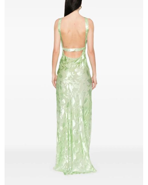 Ermanno Scervino ジャカード マキシドレス Green