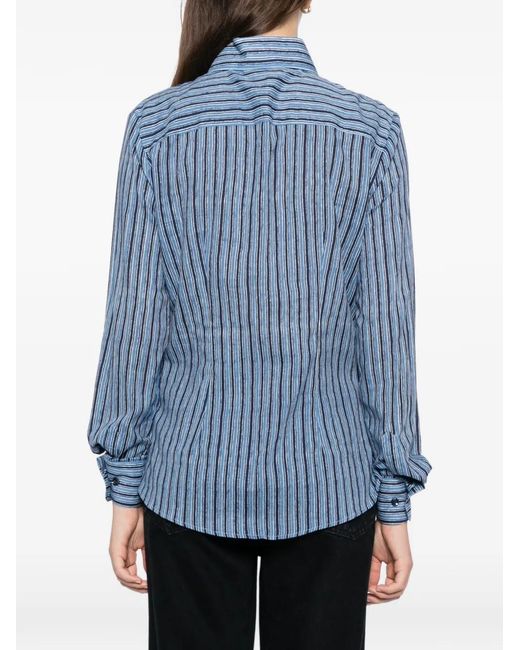 BLAKLACE Gestreepte Blouse in het Blue