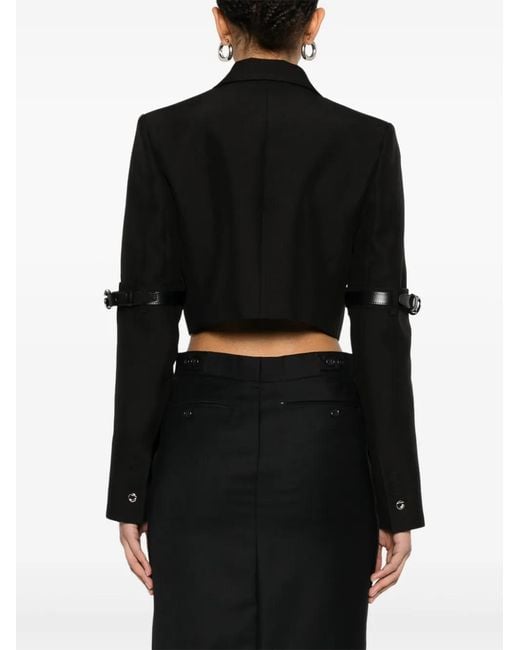 Coperni Black Hybrid Cropped Blazer