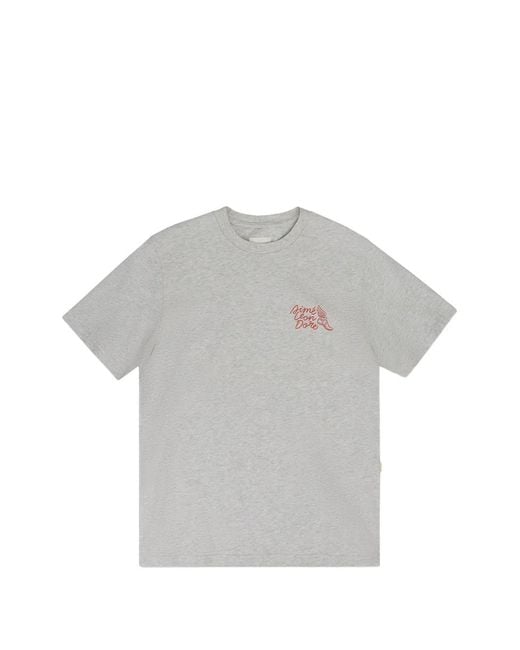 Aimé Leon Dore Gray Logo-Print T-Shirt for men