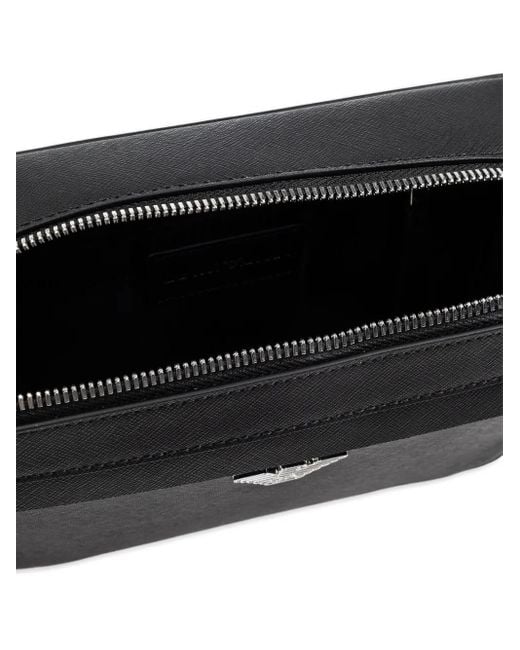 Bolso messenger con cremallera Emporio Armani de hombre de color Black