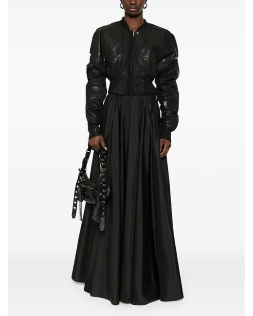Rick Owens Black Flight Bomber Jacket